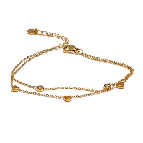 Zircon Bracelet in 18k Gold Plated