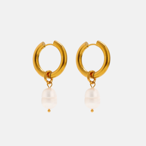 Pearl Earrings in 18K Gold Plated