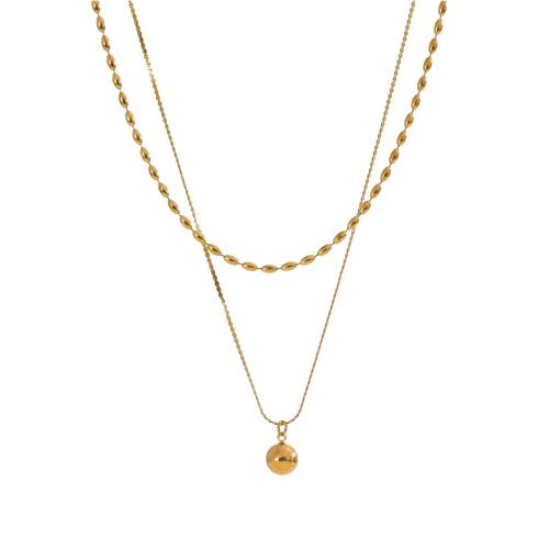 Zircon Necklace in 18k Gold Plated