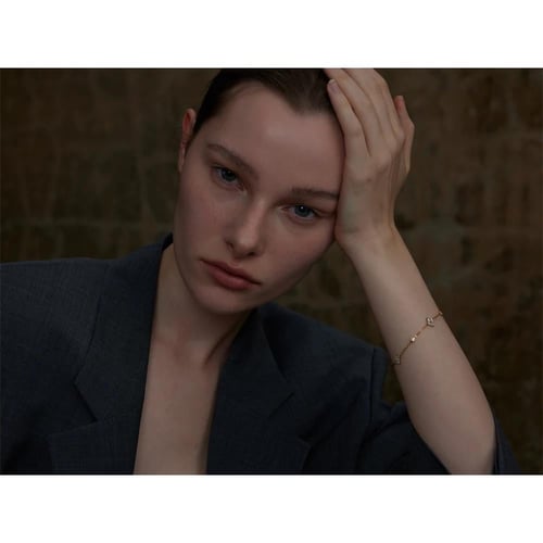 Zircon Bracelet in 18k Gold Plated