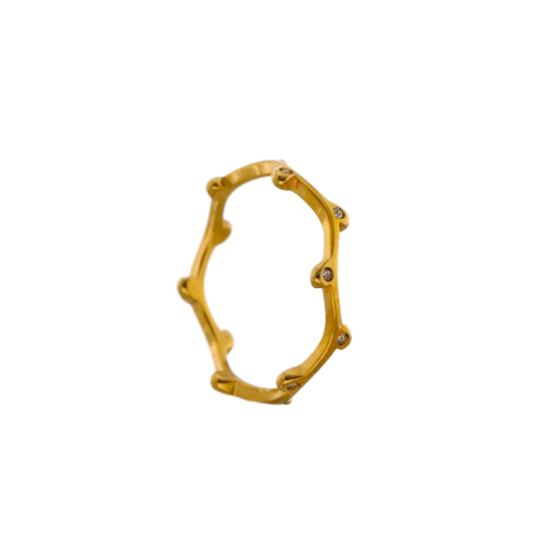 Flower Ring in 18K Gold Plated