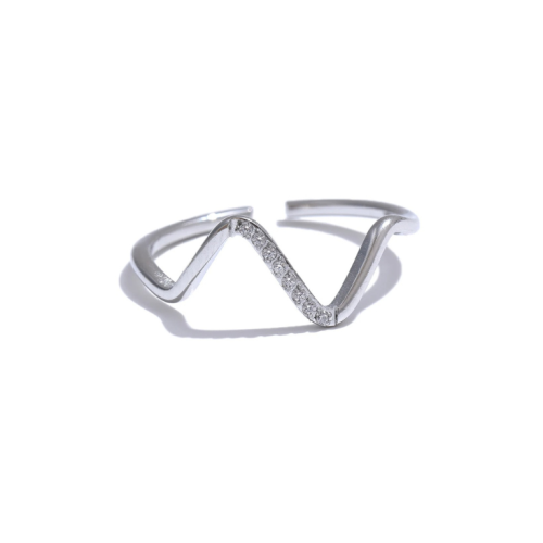 Zirconia Ring in 18K Gold Plated