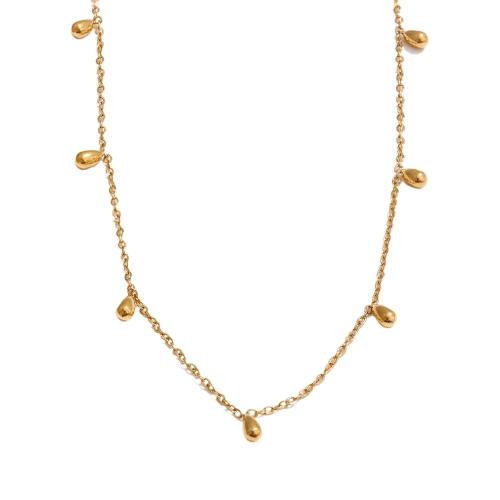 Zircon Necklace in 18k Gold Plated