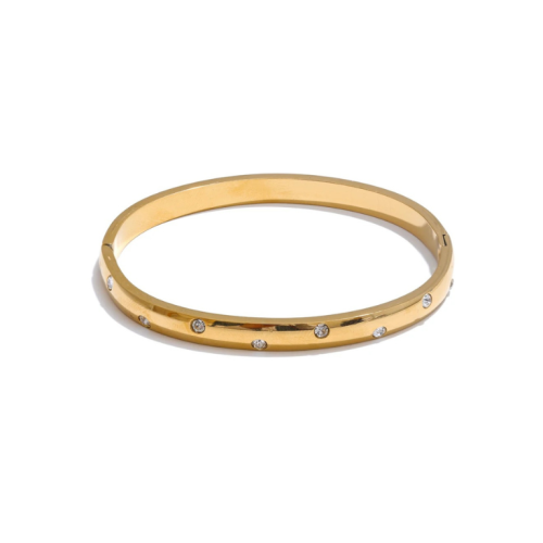 Zircon Bracelet in 18k Gold Plated
