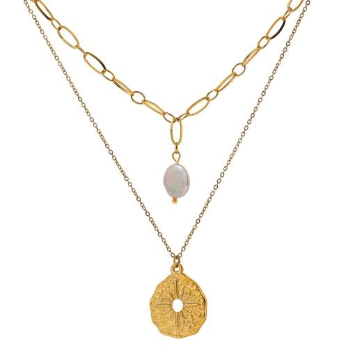 Zircon Necklace in 18k Gold Plated