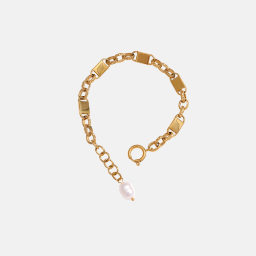 Pearl Bracelet in 18K Gold Plated