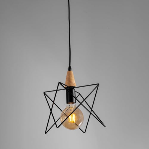 إضاءة معلقة شبك حديد اسود