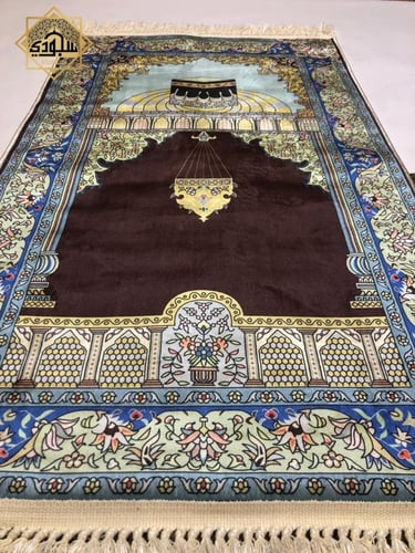 سجادة كالحرير فاخرة - بني داكن