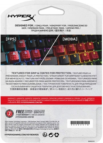 HyperX FPS & MOBA Gaming Keycaps Upgrade Kit (Red)...
