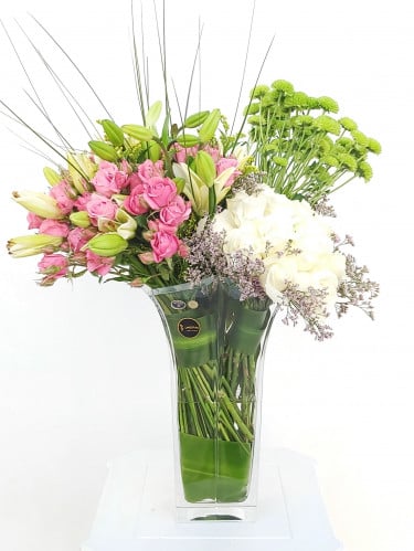 فازة كريستال بوهيميا اصلي ميكس فلور