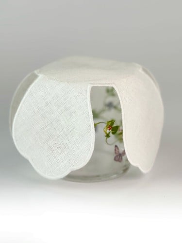 أغطية للكاسات - لنين أبيض