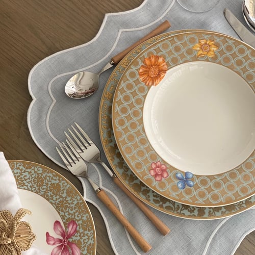 مفرش صحن - لنين - أزرق فاتح