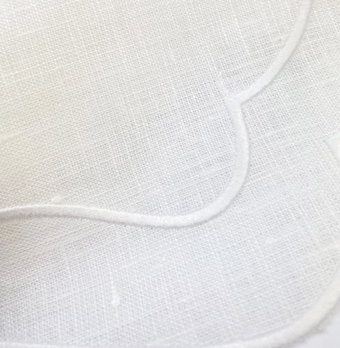 مفرش صحن - أبيض