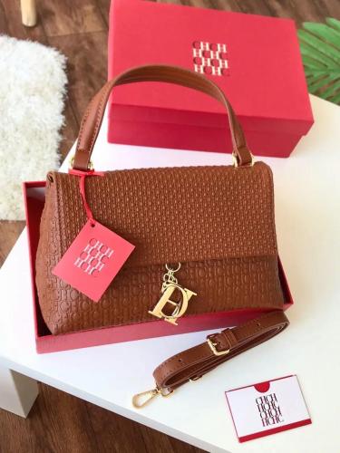 شنطة سي اتش CH هاي كوالتي مع العلبة بني