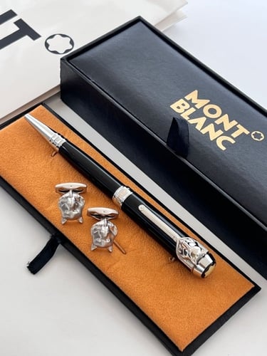 قلم و كبك منتو بلانك مع الملحقات