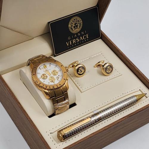 طقم فرزاتشي رجالي ساعه مع قلم & كبك