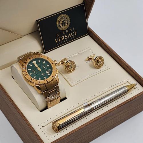 طقم فرزاتشي رجالي ساعه مع قلم & كبك