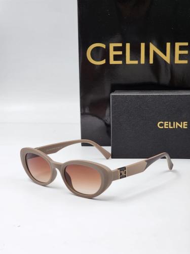 نظارة ماركة سيلين ذهبي مع الملحقات