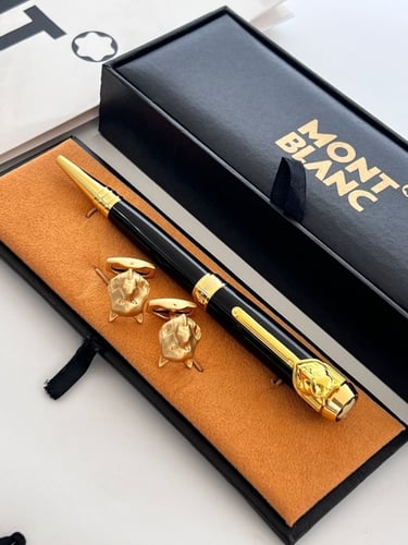 قلم و كبك منتو بلانك مع الملحقات