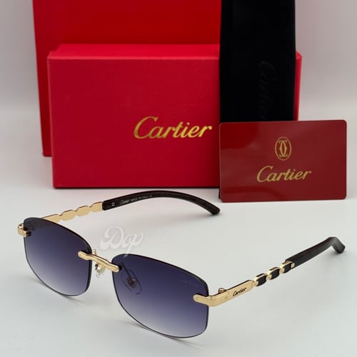 نظارة كارتير خشبي بعدسة أسود مدرج الاصدار الرابع