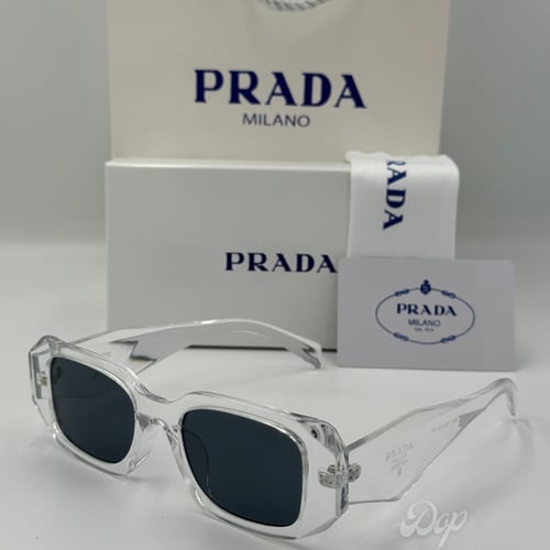 نظارة برادا شفاف كامل