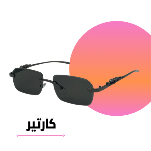Cartier Leopard Sunglasses, All Black with Black Lenses