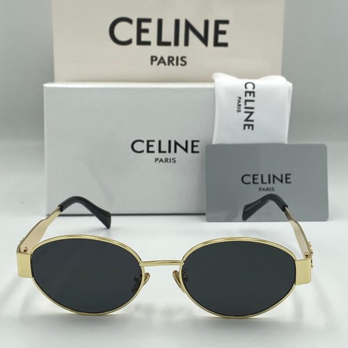 نظارة سيليN ذهبي كامل عدسة سوداء