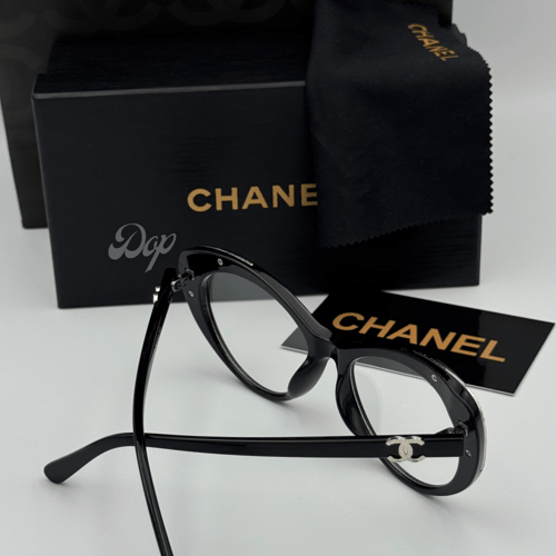 نظارة شانيل عين القط عدسة كبيرة شفافة