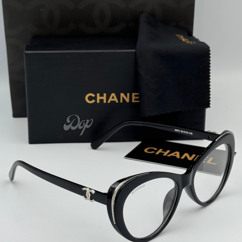 نظارة شانيل عين القط عدسة كبيرة شفافة