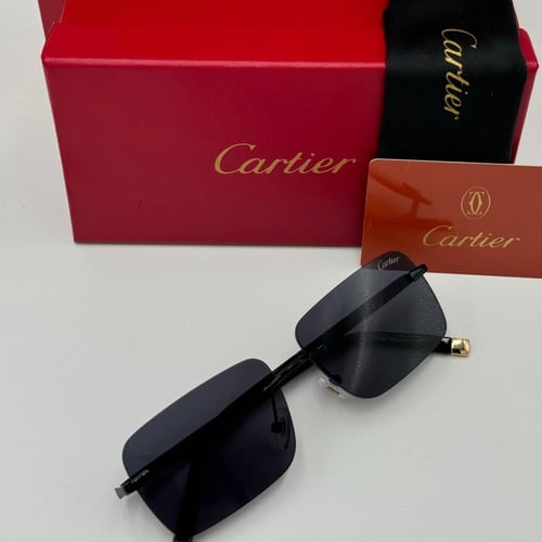 نظارة كارتير معدني أسود كامل