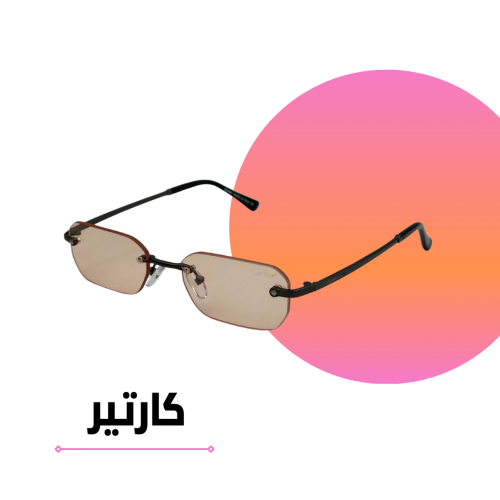 Cartier Solar sunglasses with light orange lenses
