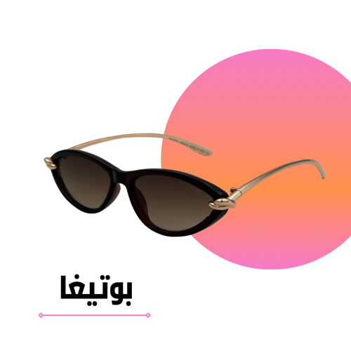 Bottega Veneta gold sunglasses with smoke lenses