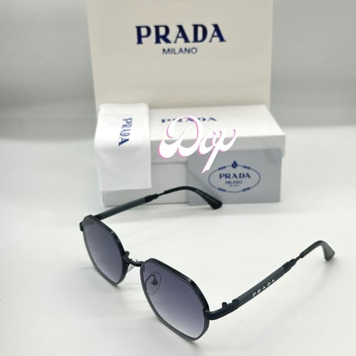 نظارة برادا سداسي رمادي