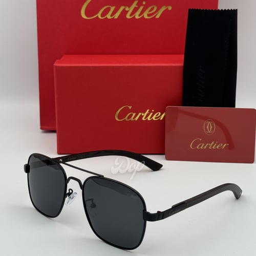 نظارة كارتير AVIATOR أسود كامل بعدسة سوداء
