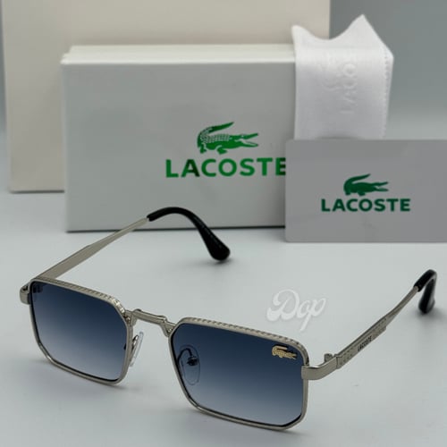 نظارة لأكوست مستطيل فضي بعدسة بحري