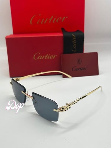 نظارة كارتير بدون أطار بشعار الفهد