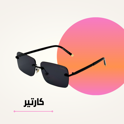 نظارة كارتير معدني أسود كامل