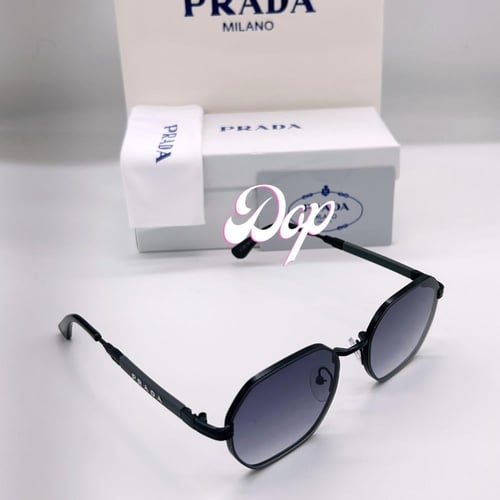 نظارة برادا سداسي رمادي