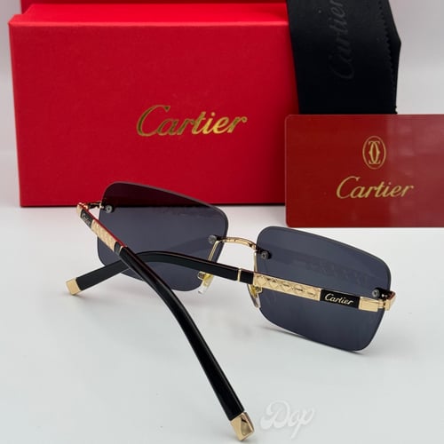 نظارة كارتير معدني أسود و ذهبي