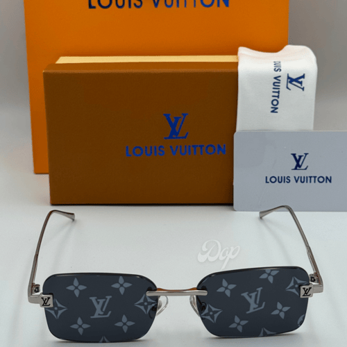 نظارة لويس فيتون بدون أطار بشعار بالعدسة