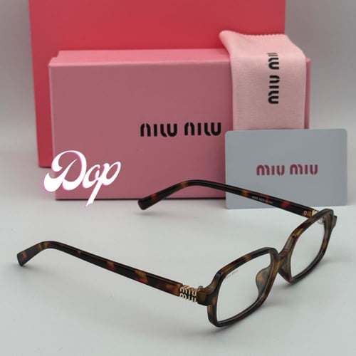 نظارة ميو ميو بإطار تايقر وعدسات مستطيله شفاف