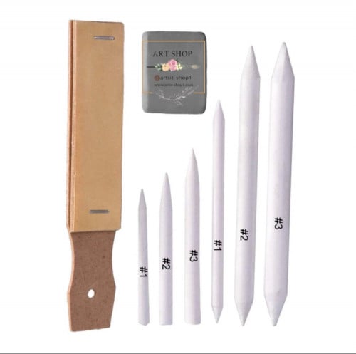 طقم للرصاص والفحم مكون من 8 قطع