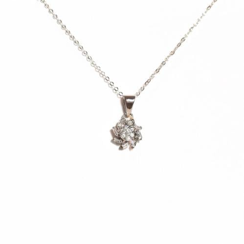 Diamond pendant, white gold