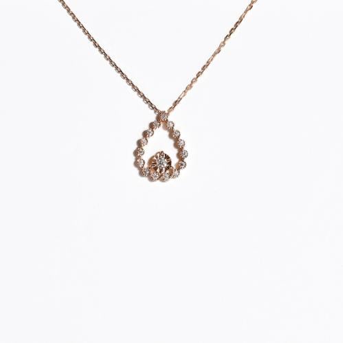 Rose gold diamond pendant
