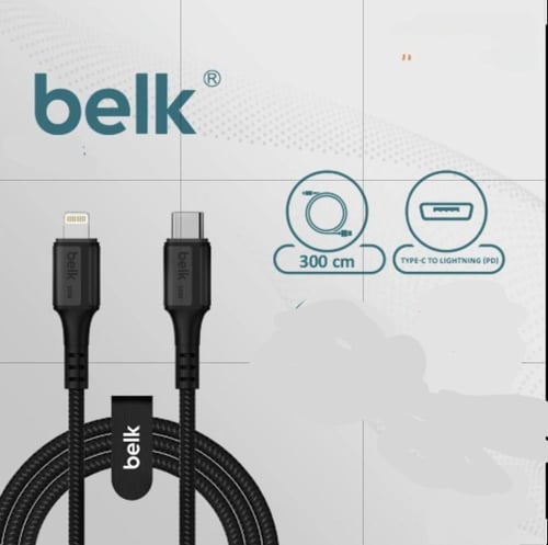 كيبل أيفون Type-C ٣ متر شركة belk
