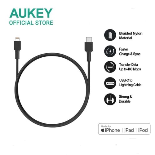 كيبل تاب سي أيفون 1 متر شركة AUKEY