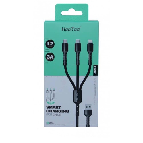 كيبل قماشي 1 متر شركة Hootoo