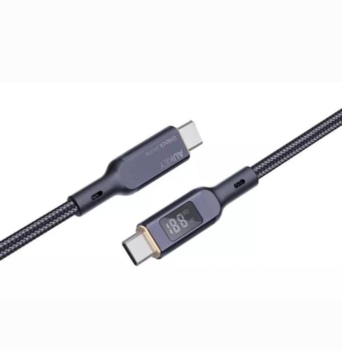 كيبل Type-C and Type-C رقمي 100w شركة AUKEY