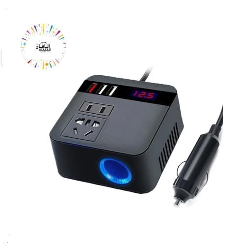 محول الطاقه للسياره بقوة 120w ومعدل 12فولت إلى 24...