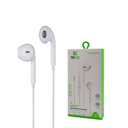 سماعة سلكية منفذ 3.5 من ماركة +10 TENPLUS
